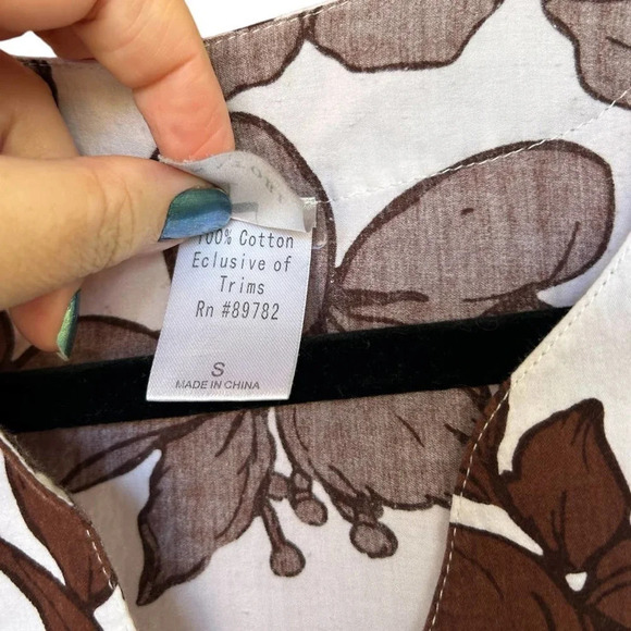 Natori Women's Langman Dress, Coverup or Resort Wear Sz Small 100% Cotton Tunic - Picture 8 of 10